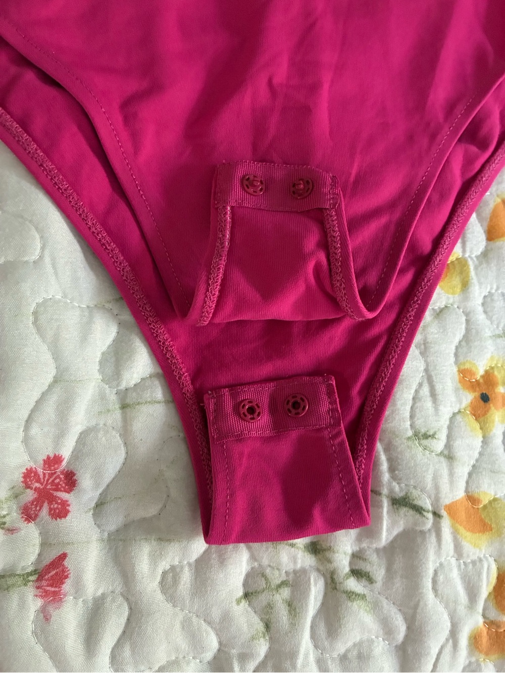 Zara Bright Fuchsia Girls' One-Piece Bodysuit - Picture 2 of 4